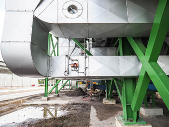 Commercial fire and smoke dampers at a facility